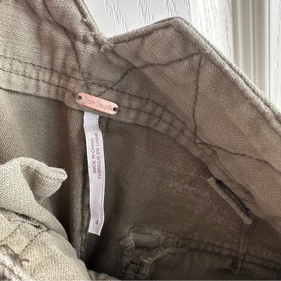 Free People Olive Green Mini Skirt - Picture 4 of 5